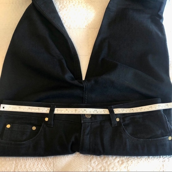 Custom Tailor-Made Black Denim Jeans Slim Fit Waist size 36 Inseam 33 - Picture 10 of 16